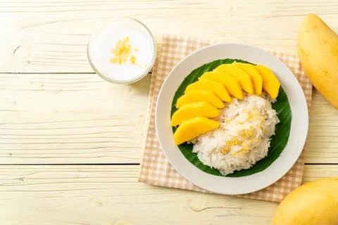 Mango with sticky rice Foto stock
