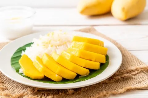 Mango with sticky rice Foto stock