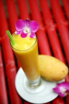 Mango strawberry Stock Photos