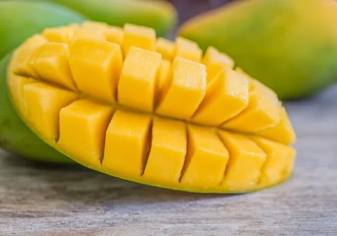 Mango tropical fruit Stock Photos