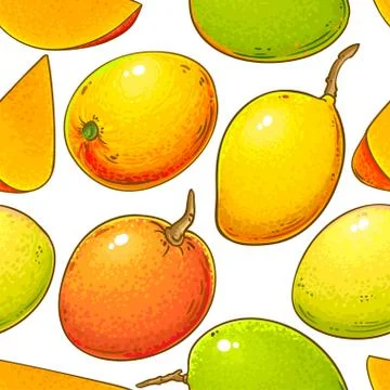 Mango vector pattern Stock-Illustration