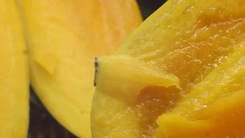 Mango on white back ground rotating Stock Footage 118115743