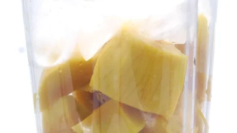 Mango on white back ground rotating Stock Footage 118115747
