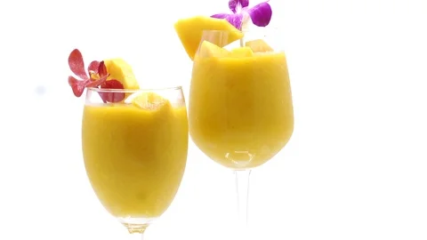 Mango on white back ground rotating Stock Footage 118115876
