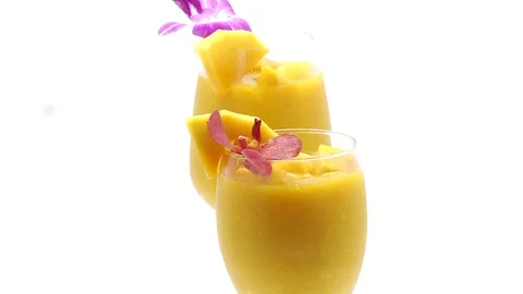 Mango on white back ground rotating Stock Footage 118115951