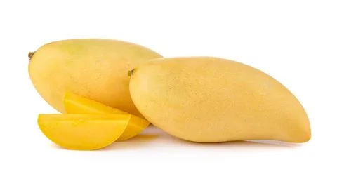 Mango on white background Stock Photos