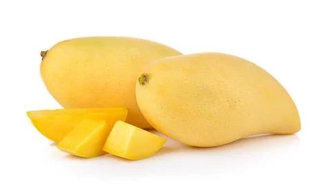 Mango on white background Stock Photos