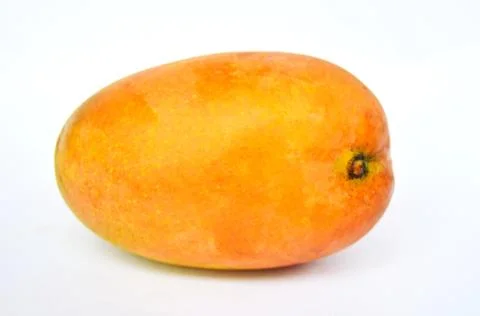Mango on White Isolated Background Stock Photos