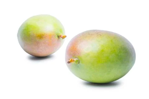 Mango on white Stock Photos