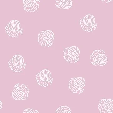 Mango wood line seamless pattern イラスト素材