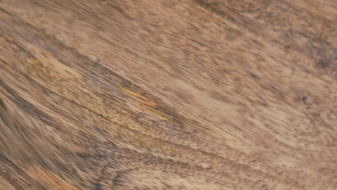 Mango Wood Surface, Rotation, Close-up. Beautiful Wooden Mango Structure. Wooden Stock Footage 156243948