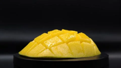 Mango yellow contrast background Stock Footage 329647625