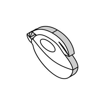 Mango yellow leaf fruit isometric icon vector illustration Stock Illustration