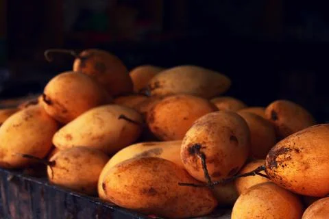 Mangoes in a Fruit Stall Foto stock