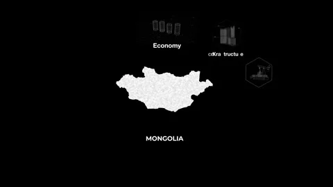 Mangolia technology map with animated charts   Video stock 340966862
