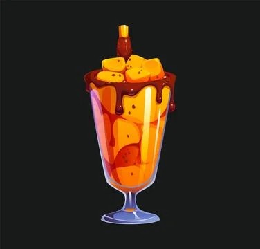 Mangonada Mexican drink, mango and chamoy juice Stock Illustration