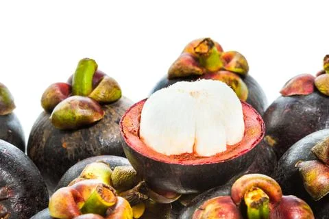 Mangosteen fruit Stock Photos