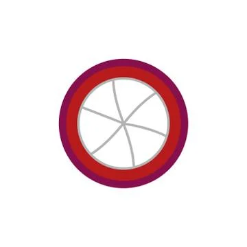 Mangosteen fruit vector design template illustration Stock Illustration