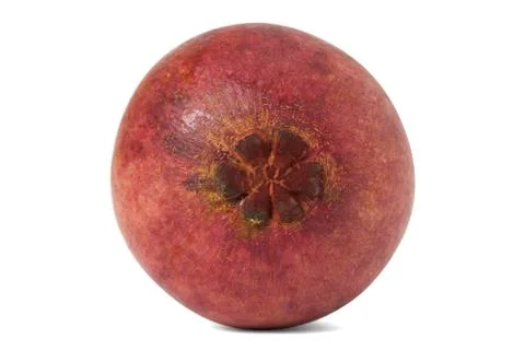 Mangosteen isolate on white background Stock Photos