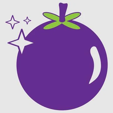 Mangosteen vector illustration design Stock Illustration