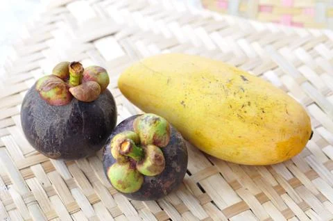 Mangosteens Stock Photos
