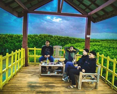 Mangrove forest tower Foto stock