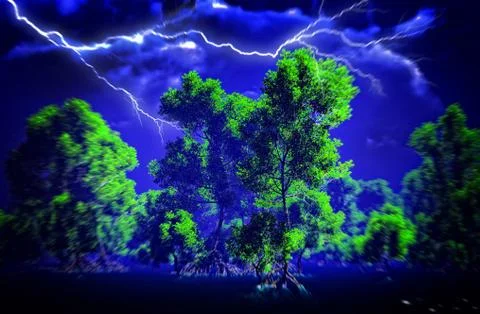 Mangrove island Stock-Illustration