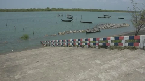 Mangrove river at high tide 스톡 동영상 333082932