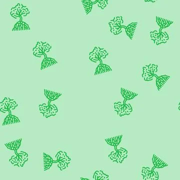 Mangrove tree line seamless pattern Stock Illustration