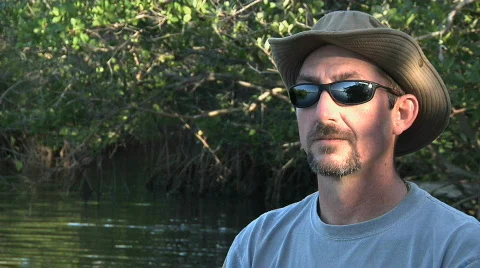 Mangrove Wade Close Stock Footage 304834