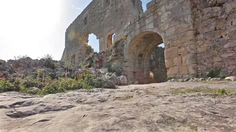 Mangup Kale Castle Vídeos de archivo 63541502