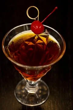 Manhatan drink. Stock Photos