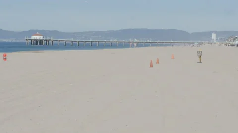 Manhattan Beach Pier Stock Footage 61150826