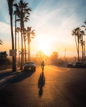 Manhattan Beach Sunset Foto stock