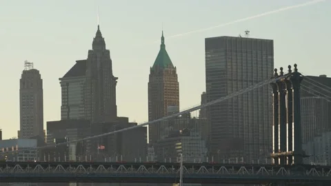 Manhattan Bridge 4K Video stock 228328827