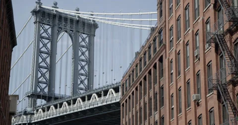 Manhattan Bridge - Close up Stock Footage 39639427
