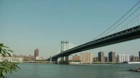 Manhattan Bridge from Dumbo Stock Footage 156345