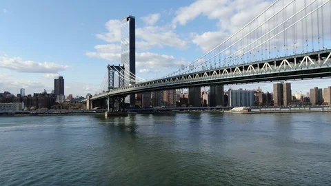 Manhattan Bridge during Coronavirus Outbreak (March 2020) Vídeos de archivo 127582845