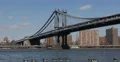 Manhattan Bridge Establishing Shot New York City Skyline Sightseeing Landmarks 4k or 4k+ Resolution