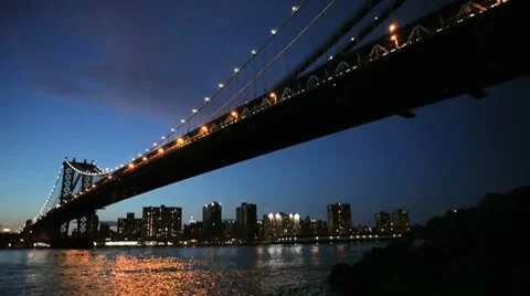 Manhattan Bridge Stock Footage 8162151