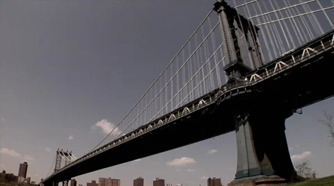 Manhattan Bridge Stock Footage 49223994