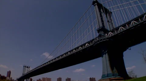 Manhattan Bridge Stock Footage 49223995