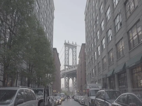 Manhattan bridge Stock Footage 75937235