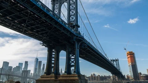Manhattan Bridge Stock Footage