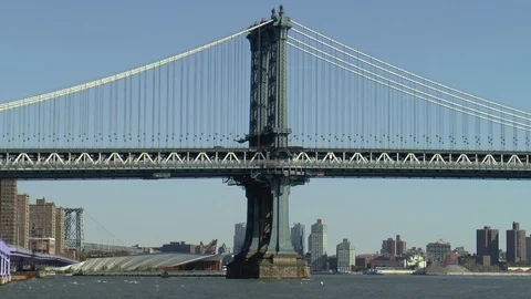 Manhattan Bridge Stock Footage 119648462