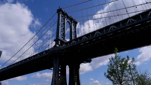 Manhattan Bridge Stock Footage 168252175