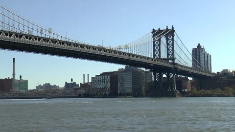 Manhattan Bridge New York Stock Footage 119591358