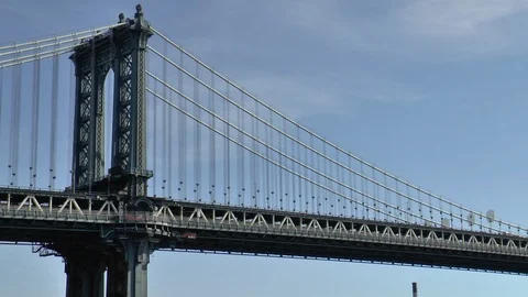 Manhattan Bridge New York Stock Footage 119598268
