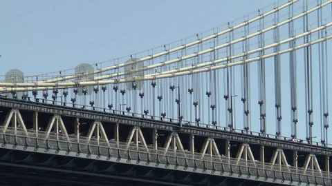 Manhattan Bridge New York Stock Footage 119615151
