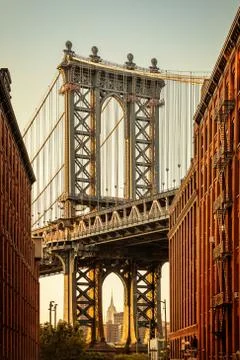 Manhattan bridge Stock Photos